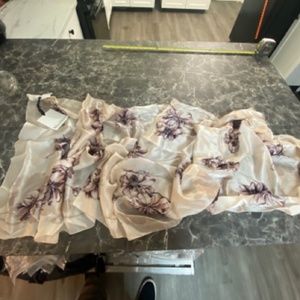 MAXMARA 100% SILK SCARF RASETTO SIZE 79" X 25" (GIVE OR TAKE 1" IF YOU STRETCH)